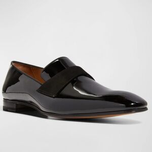 Paul Stuart Men's Heron Patent Leather Loafers Size 15 New